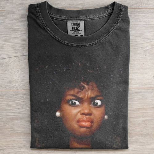I Dislike Mood Black Skin Girl Funny Meme Graphic Tee
