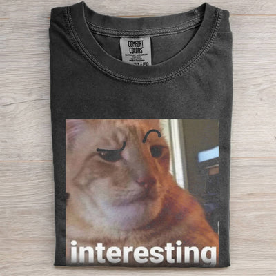 INTERESTING CAT TEE