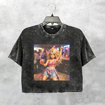 Party Nightlife Feral Girl Funny Meme T-Shirt
