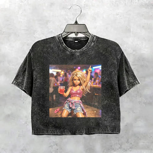 Party Nightlife Feral Girl Funny Meme T-Shirt