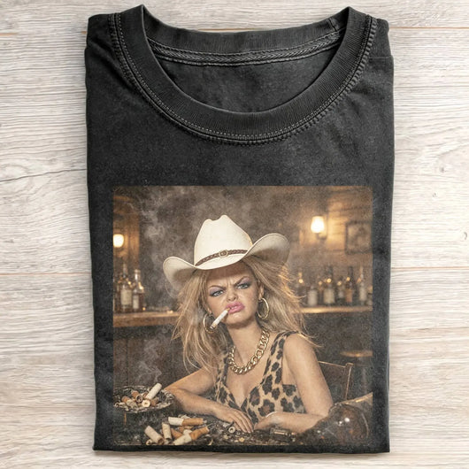 Unhinged Cowgirl Western Funny Tee