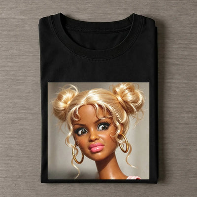 Disgusted Face Black Skin Girl Funny Meme Tee