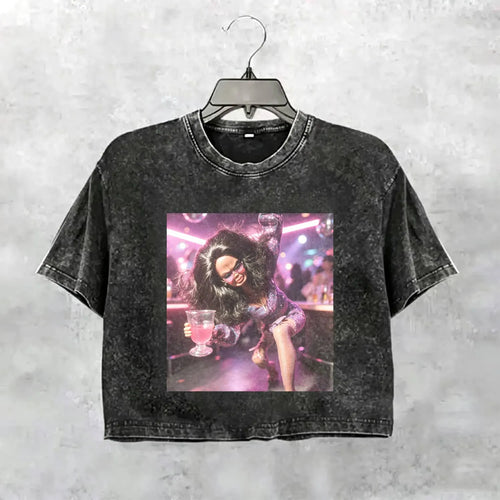 Party Nightlife Feral Girl Funny Meme T-Shirt