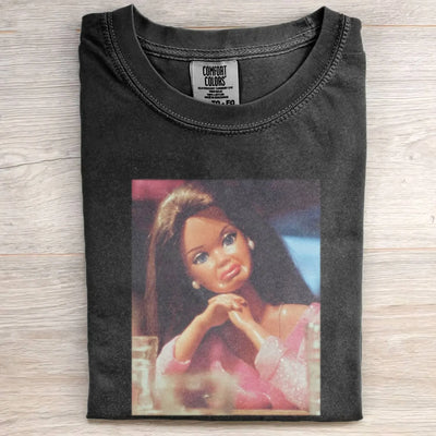 Drinking Party Girl Funny Meme Retro Graphic Tee