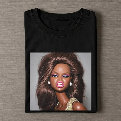 Disgusted Face Black Skin Girl Funny Meme Tee