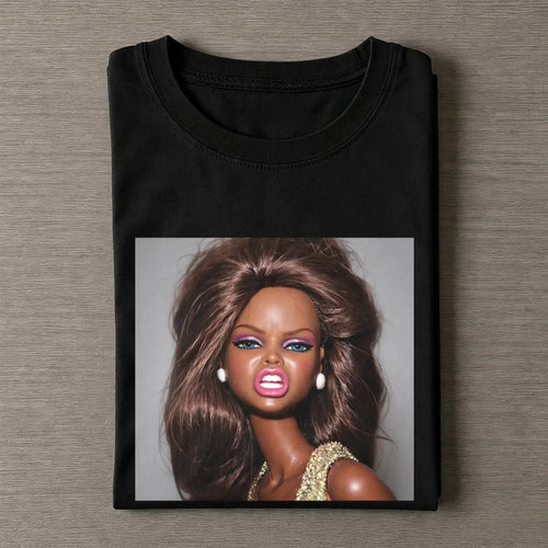 Disgusted Face Black Skin Girl Funny Meme Tee
