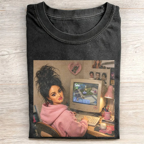 Unhinged Girl Funny Meme Tee