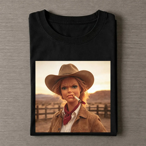 Unhinged Cowgirl Western Funny Tee