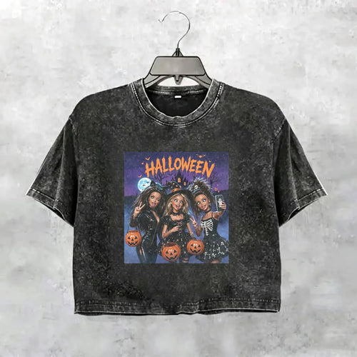 Halloween Wacky Girls Funny Meme Tee