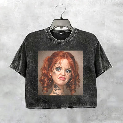 Disgusted Face Girl Funny Meme Tee