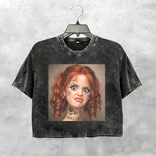 Disgusted Face Girl Funny Meme Tee