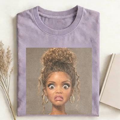 Disgusted Face Girls Funny Meme Tee