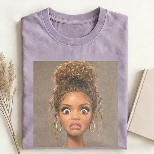 Disgusted Face Girls Funny Meme Tee