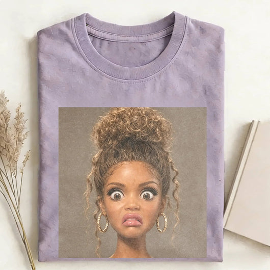 Disgusted Face Girls Funny Meme Tee