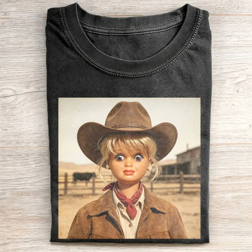 Unhinged Cowgirl Western Funny Tee