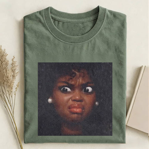 I Dislike Mood Black Skin Girl Funny Meme Graphic Tee