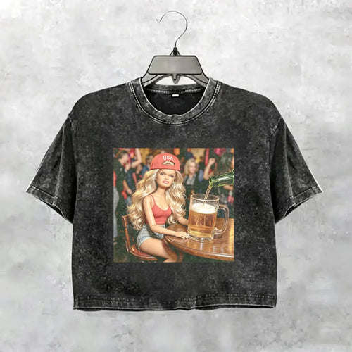 Party Nightlife Feral Girl Funny Meme T-Shirt