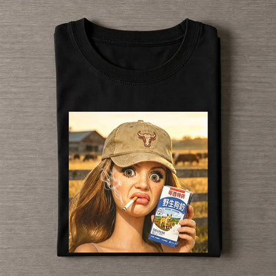 Unhinged Cowgirl Western Funny Tee