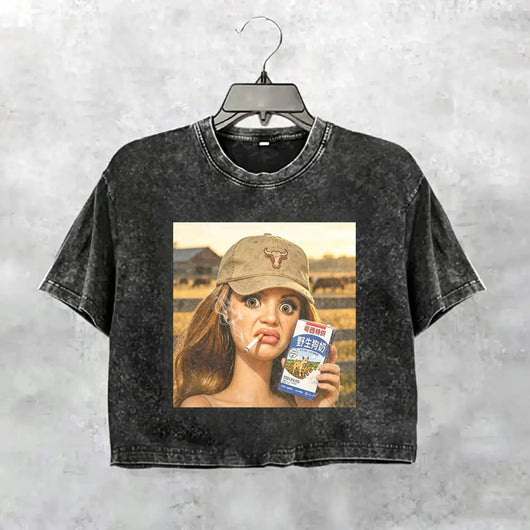 Unhinged Cowgirl Western Funny Tee