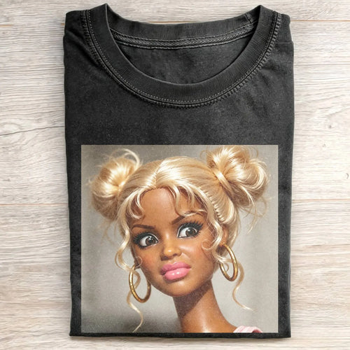 Disgusted Face Black Skin Girl Funny Meme Tee