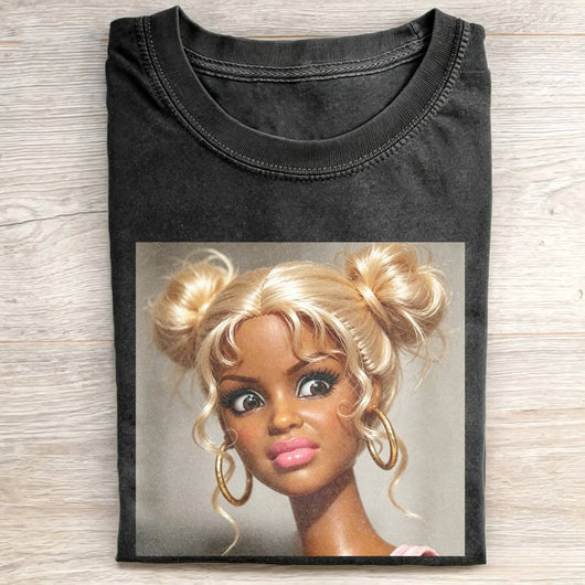 Disgusted Face Black Skin Girl Funny Meme Tee