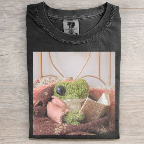 KNITTEDFROG FROGANDTOAD FUNNY DAILY TEE