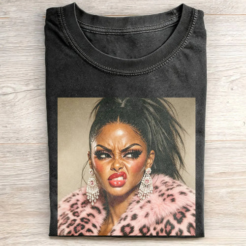 Disgusted Girl Face Funny Meme Tee