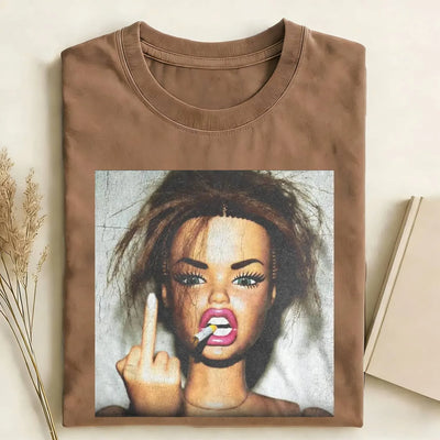 Angry Girl Vibe Funny Meme Graphic Tee
