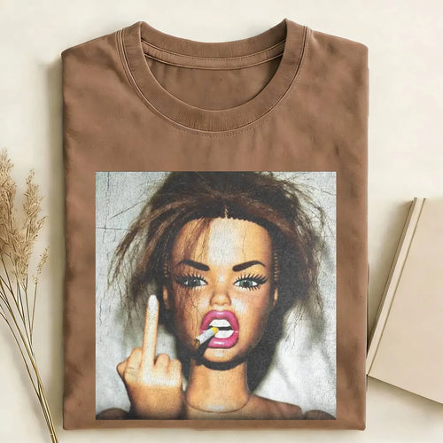 Angry Girl Vibe Funny Meme Graphic Tee