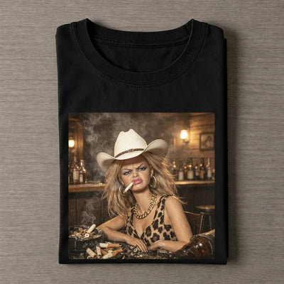 Unhinged Cowgirl Western Funny Tee