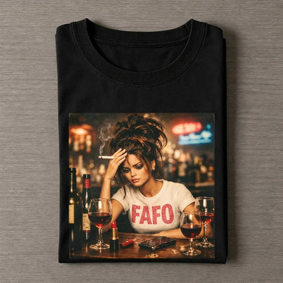 Party Nightlife Feral Girl Funny Meme T-Shirt