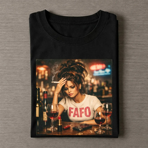 Party Nightlife Feral Girl Funny Meme T-Shirt