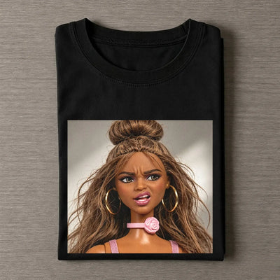 Disgusted Face Black Skin Girl Funny Meme Tee