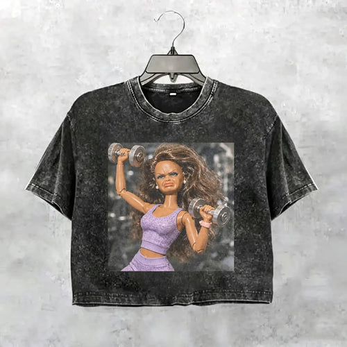 Unhinged Gym Girl Face Funny Meme Tee