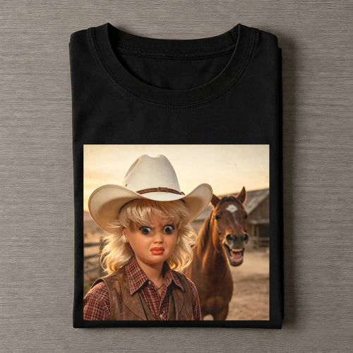 Unhinged Cowgirl Western Funny Tee