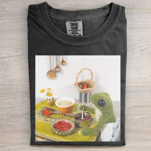 KNITTEDFROG FROGANDTOAD FUNNY DAILY TEE
