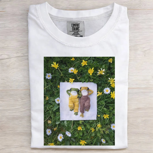 KNITTEDFROG FROGANDTOAD FUNNY DAILY TEE