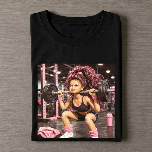 Unhinged Gym Girl Face Funny Meme Tee