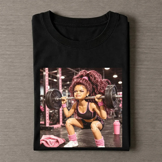 Unhinged Gym Girl Face Funny Meme Tee