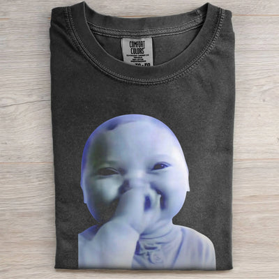 AI BABY EXPRESSION MINIMAL VISUAL CASUAL POSTERS TEE