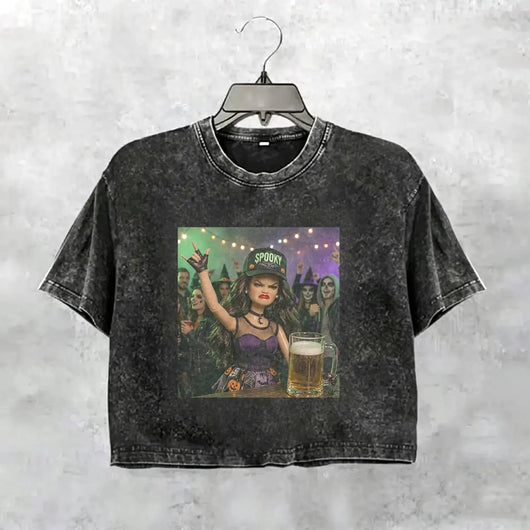 Halloween Wacky Girls Funny Meme Tee