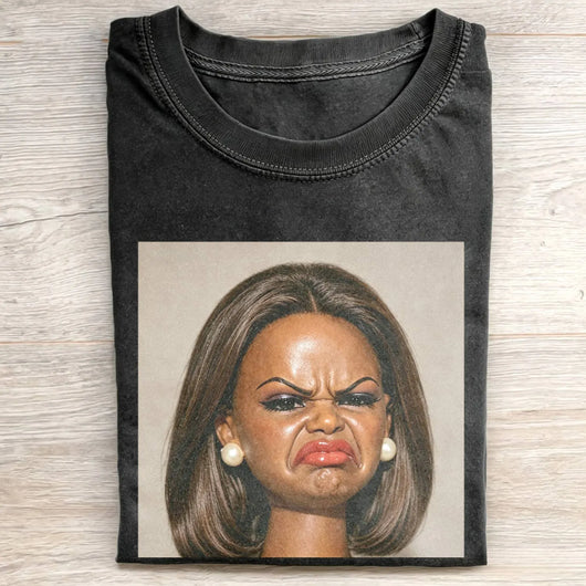 Disgusted Face Black Skin Girl Funny Meme Tee