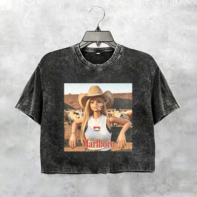 Unhinged Cowgirl Western Funny Tee