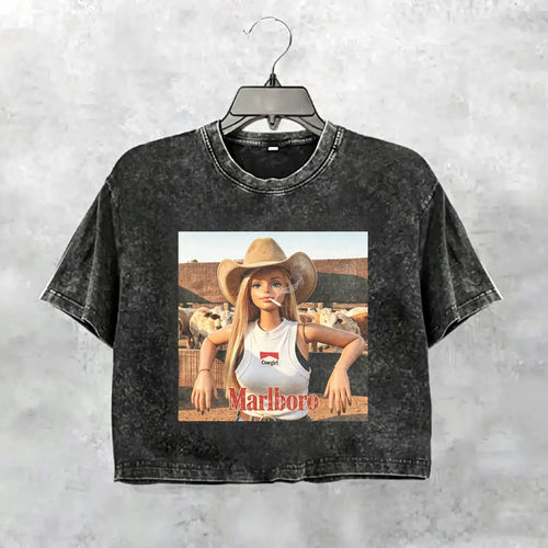 Unhinged Cowgirl Western Funny Tee