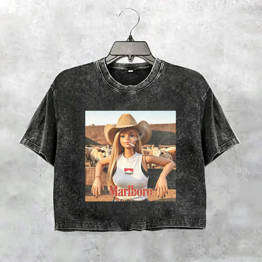 Unhinged Cowgirl Western Funny Tee