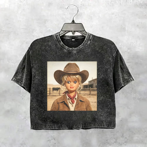 Unhinged Cowgirl Western Funny Tee