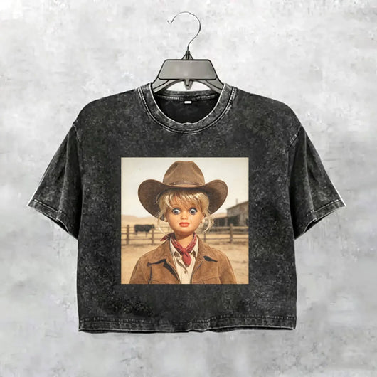 Unhinged Cowgirl Western Funny Tee