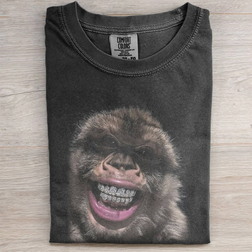 MONKEY RETRO-STYLE GRAPHIC TEE