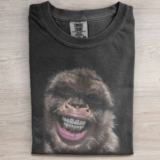 MONKEY RETRO-STYLE GRAPHIC TEE