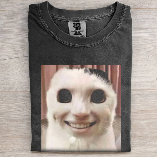 BITTERLY SMILING CAT TEE